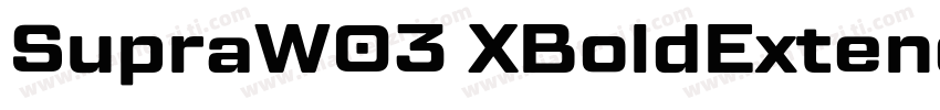 SupraW03 XBoldExtended Regular字体转换